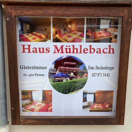 Hotel Haus Muehlebach Ernen Esterno foto